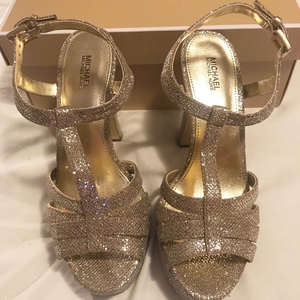 Michael Kors Catalina Sandals Heels 8.5